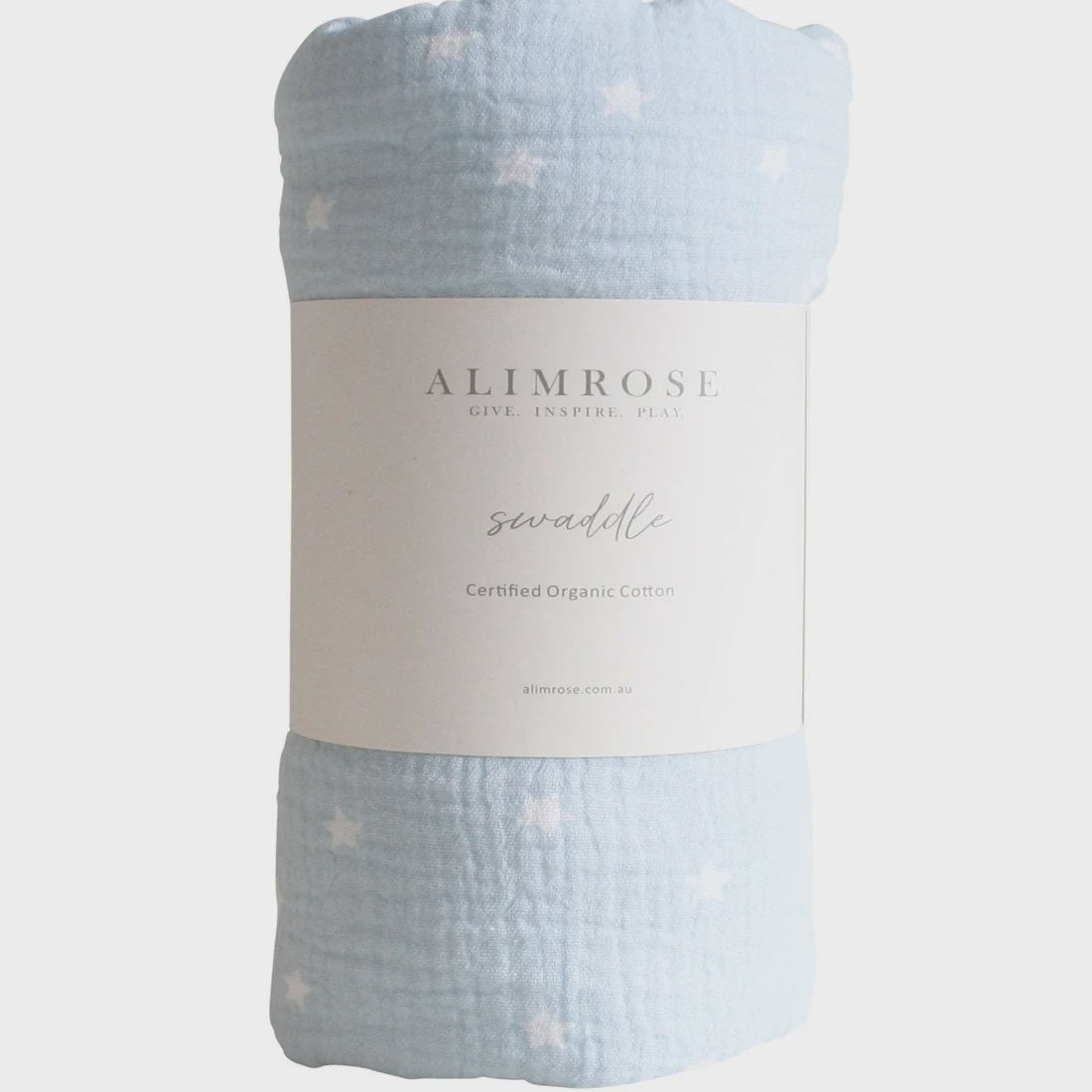 Muslin Swaddle - Starry Night - Baby Blue