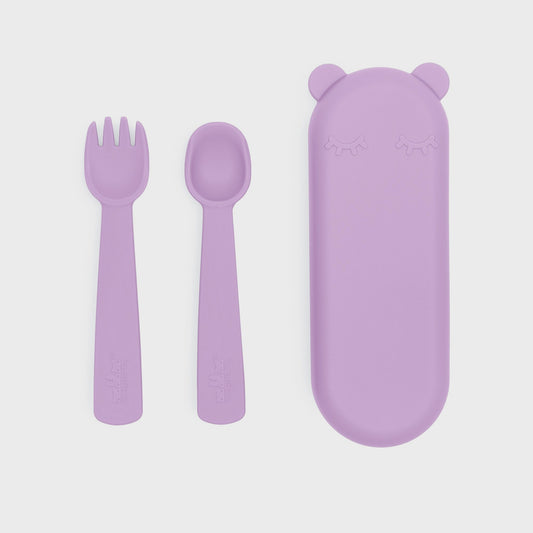 BUY 2+ GET 20% OFF - We Might Be Tiny - Feedie Fork & Spoon Set - Lilac