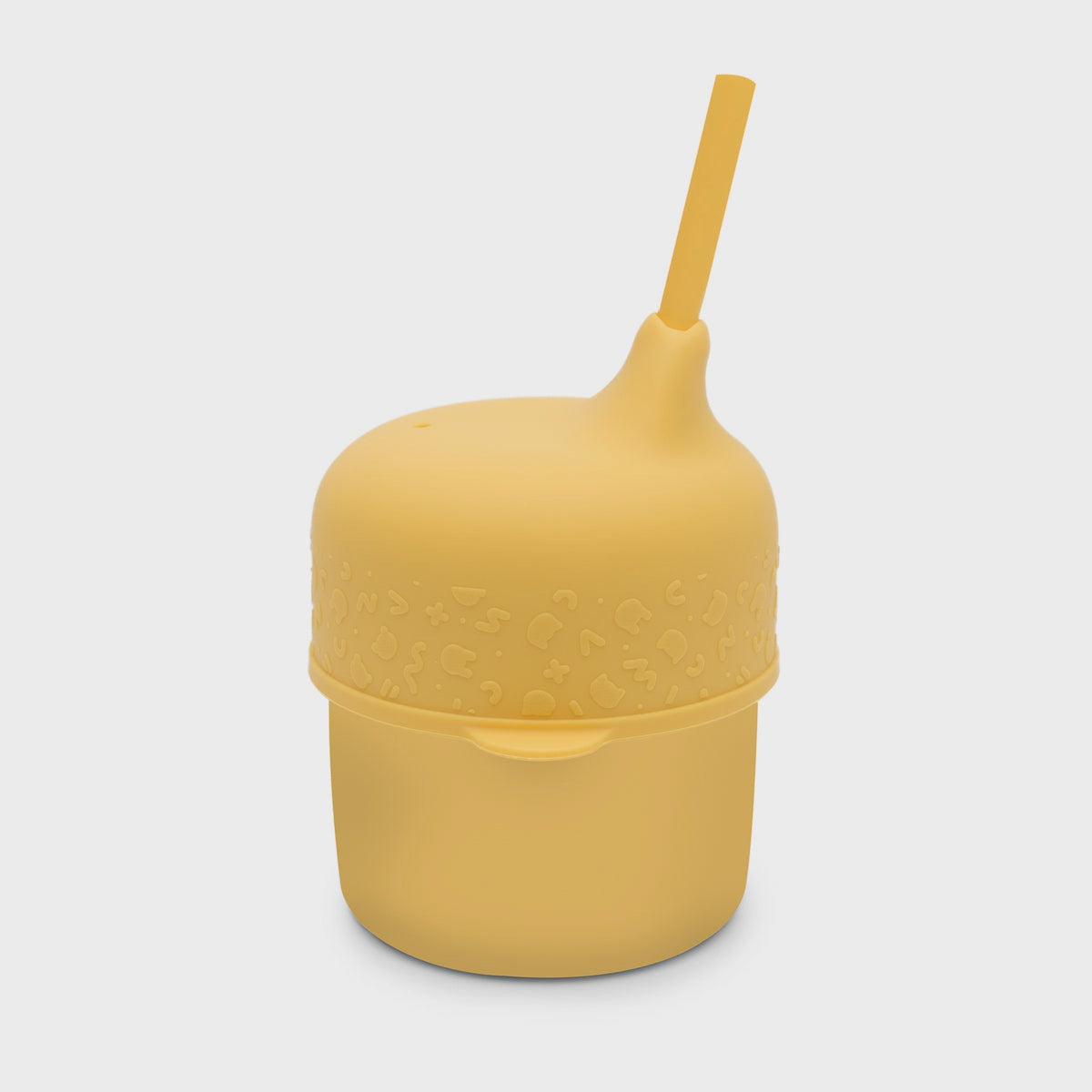 We Might Be Tiny Sippie Cup Set in Yellow, a no-spill cup for toddlers.