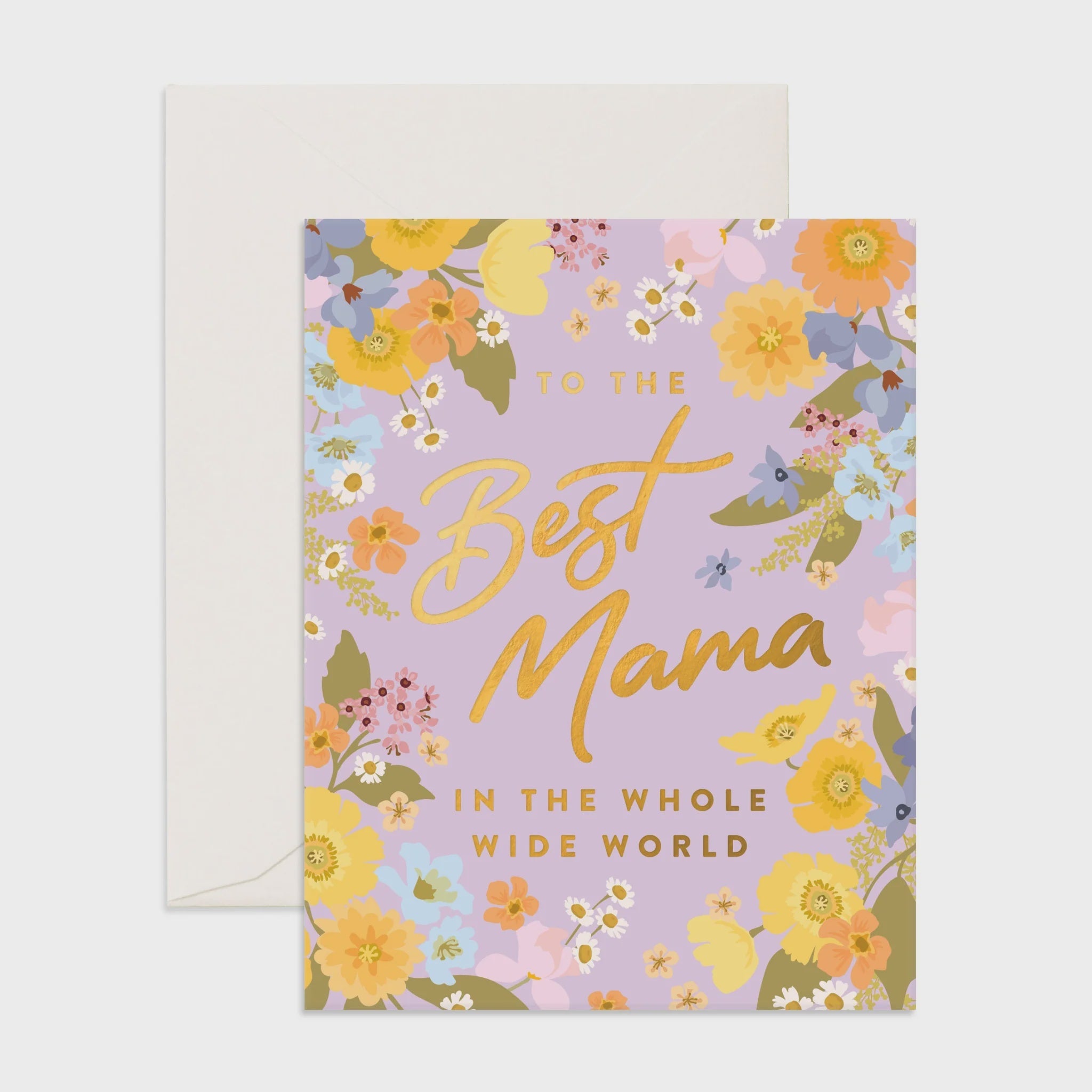 Best Mama World - Spring - Greeting Card - Fox & Fallow