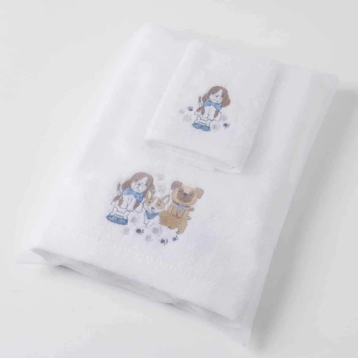 Personalised Embroidery - Bath Towel & Face Washer In Organza Bag