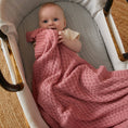 Load image into Gallery viewer, Blush | Basket Weave Knit Blanket
