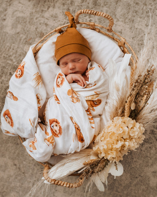 Lion | Organic Muslin Wrap