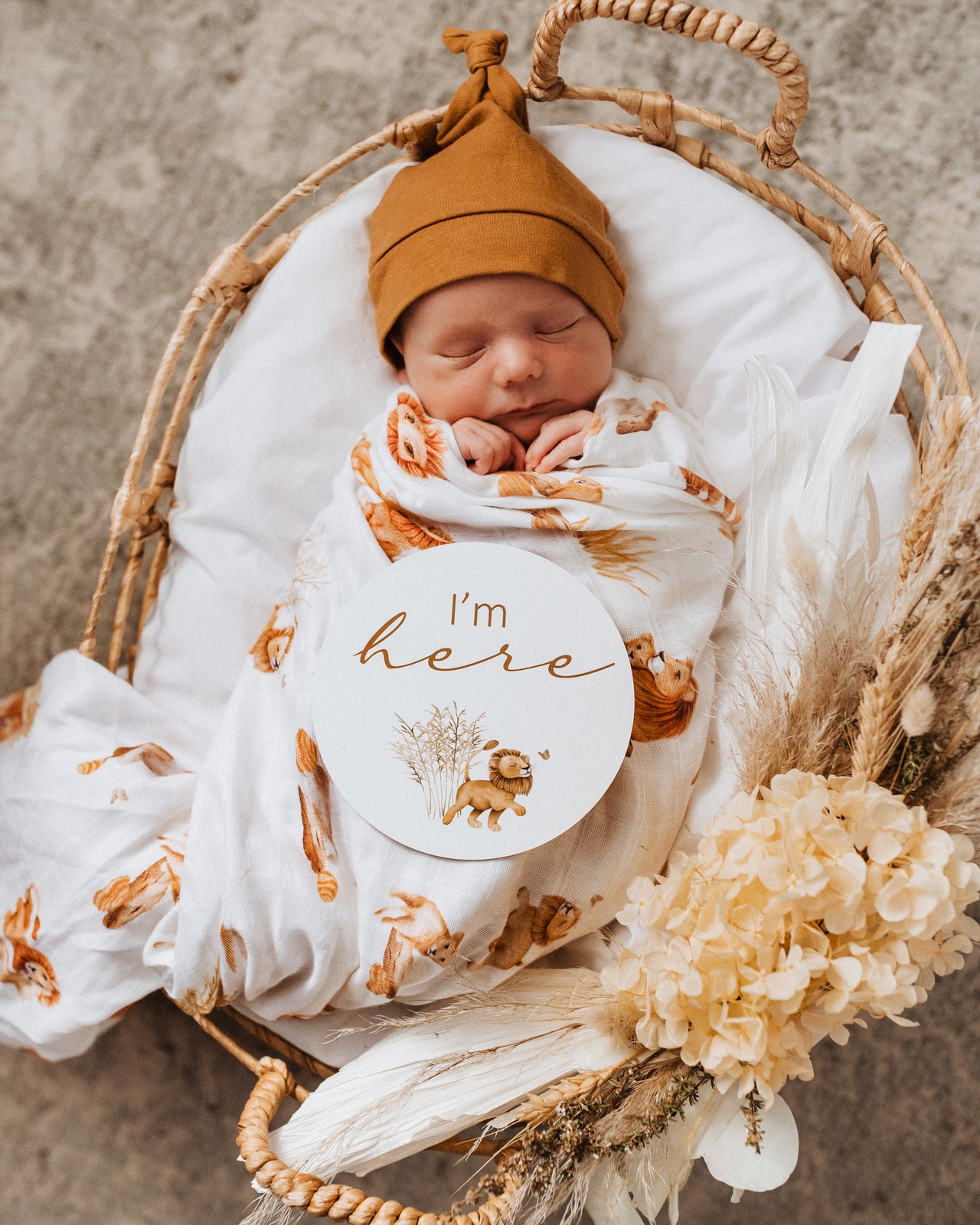 Lion | Organic Muslin Wrap