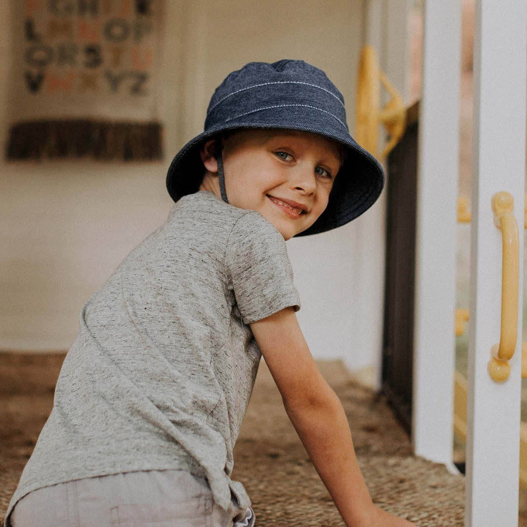 Denim - Kids Bucket Sun Hat - Bedhead Hats