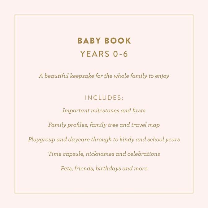 Baby Milestone Book Natural (Girls) - Fox & Fallow