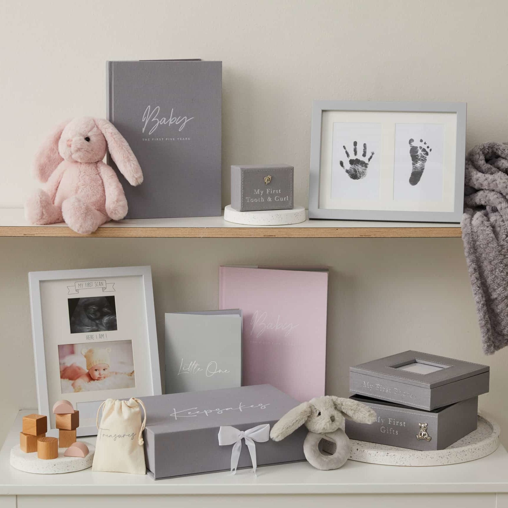 Grey | Milestone Baby Book