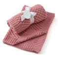 Load image into Gallery viewer, Blush | Basket Weave Knit Blanket
