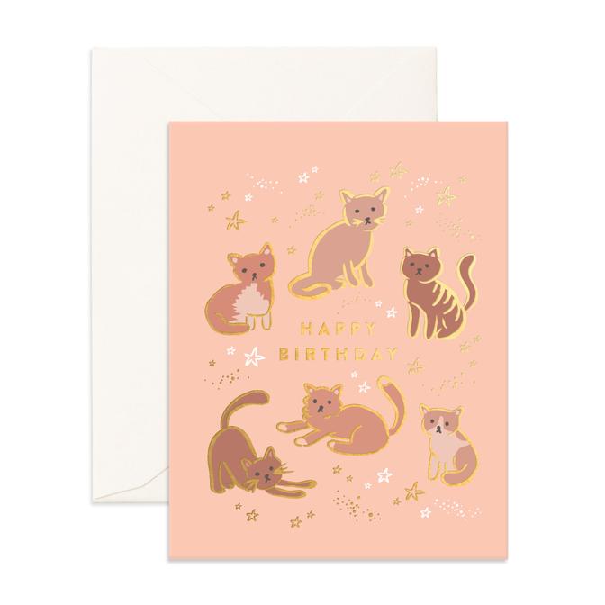 Birthday Cats - Greeting Card - Fox & Fallow