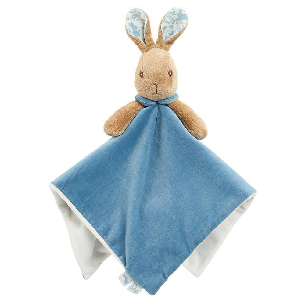 Peter Rabbit Comfort Blanket on white background, emphasizing its beauty and comforting qualities.