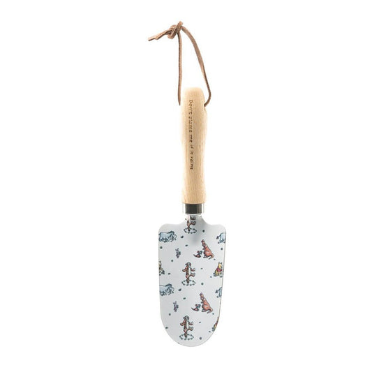 Disney Winnie the Pooh children's gardening trowel with character art, sustainable wood handle, and hook for easy storage, ideal for kids aged 6-11.