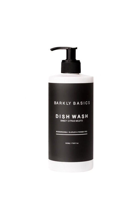 Barkly Basics Dish Wash Liquid in a stylish bottle, eco-friendly and Mojito scented, 500ml