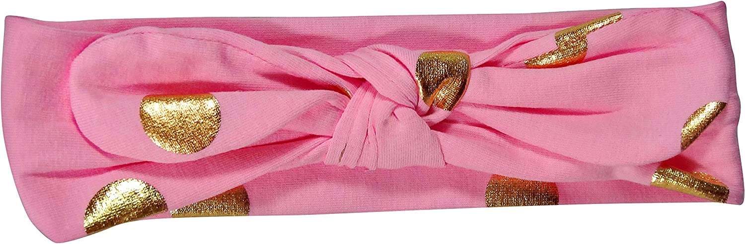 Pink/Gold Polkadot | Knot Headband