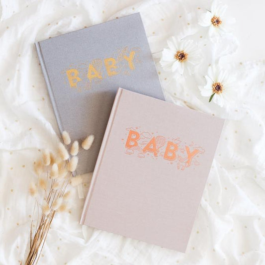 Baby Milestone Book - Grey - Fox & Fallow