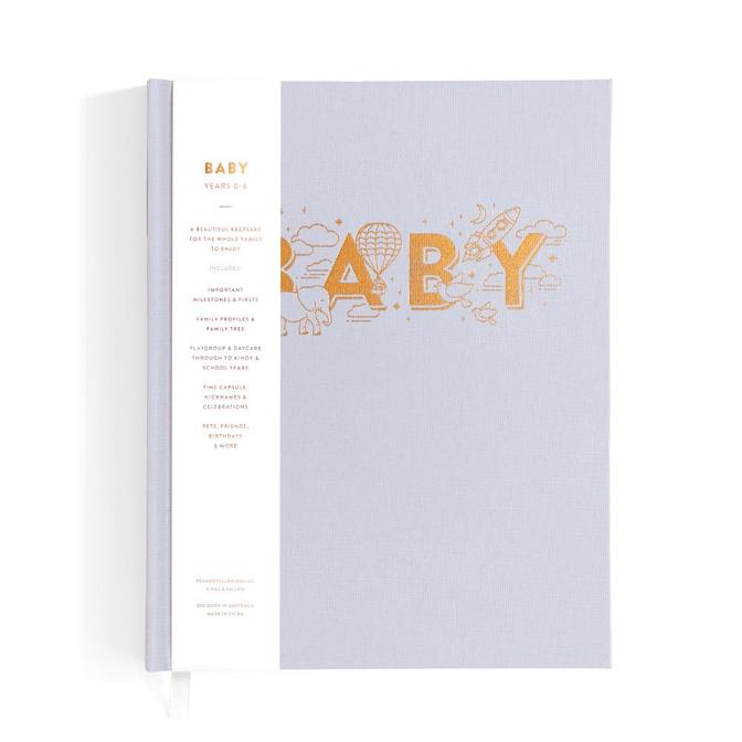 Baby Milestone Book - Grey - Fox & Fallow