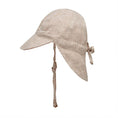 Load image into Gallery viewer, Reversible Baby Flap Sun Hat - Polly / Flax - Bedhead Hats
