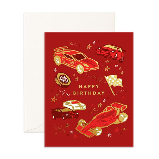 Happy Birthday Cars - Greeting Card - Fox & Fallow