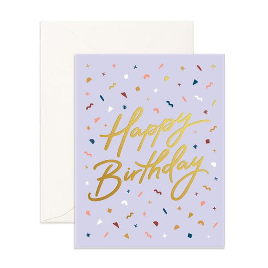 Happy Birthday Confetti - Greeting Card - Fox & Fallow