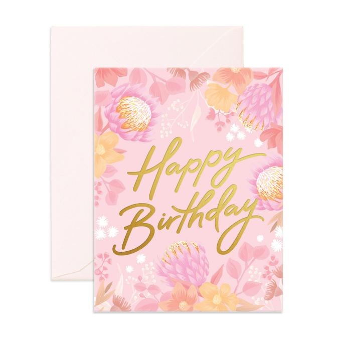 Happy Birthday Floribunda - Greeting Card - Fox & Fallow