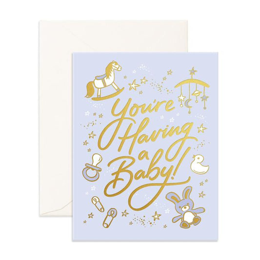 Having A Baby - Greeting Card - Fox & Fallow