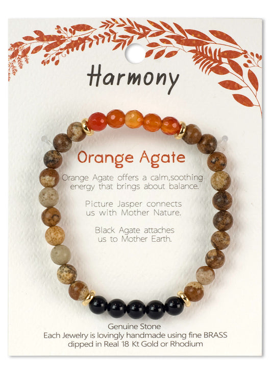 DG Luxuries - Harmony | Orange Agate & Picture Jesper Stone