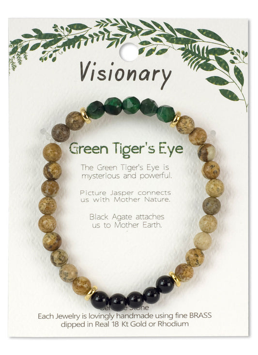 DG Luxuries - Visionary - Green Tigers Eye & Picture Jesper Stone