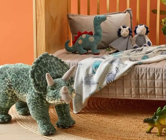 Jiggle & Giggle - Dino Plush Rattle