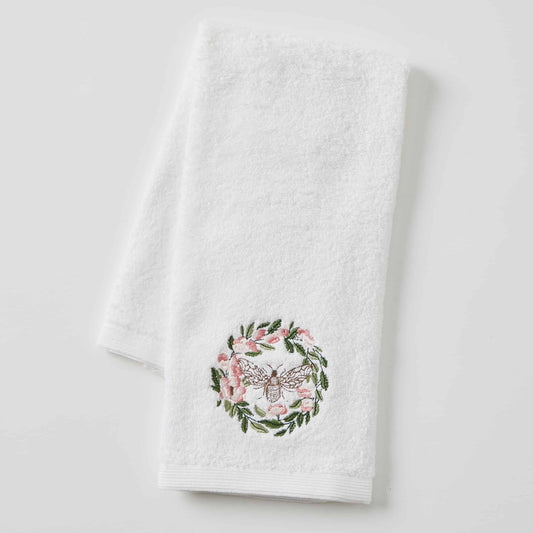 Floral Bee | Hand Towel & Soap In Organza Bag