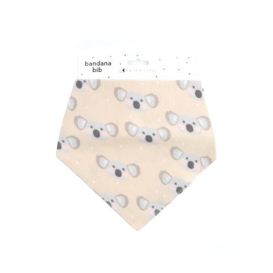 Kaisercraft Bandana Bib Bundle featuring cute designs with koalas, perfect for keeping your baby clean and stylish.