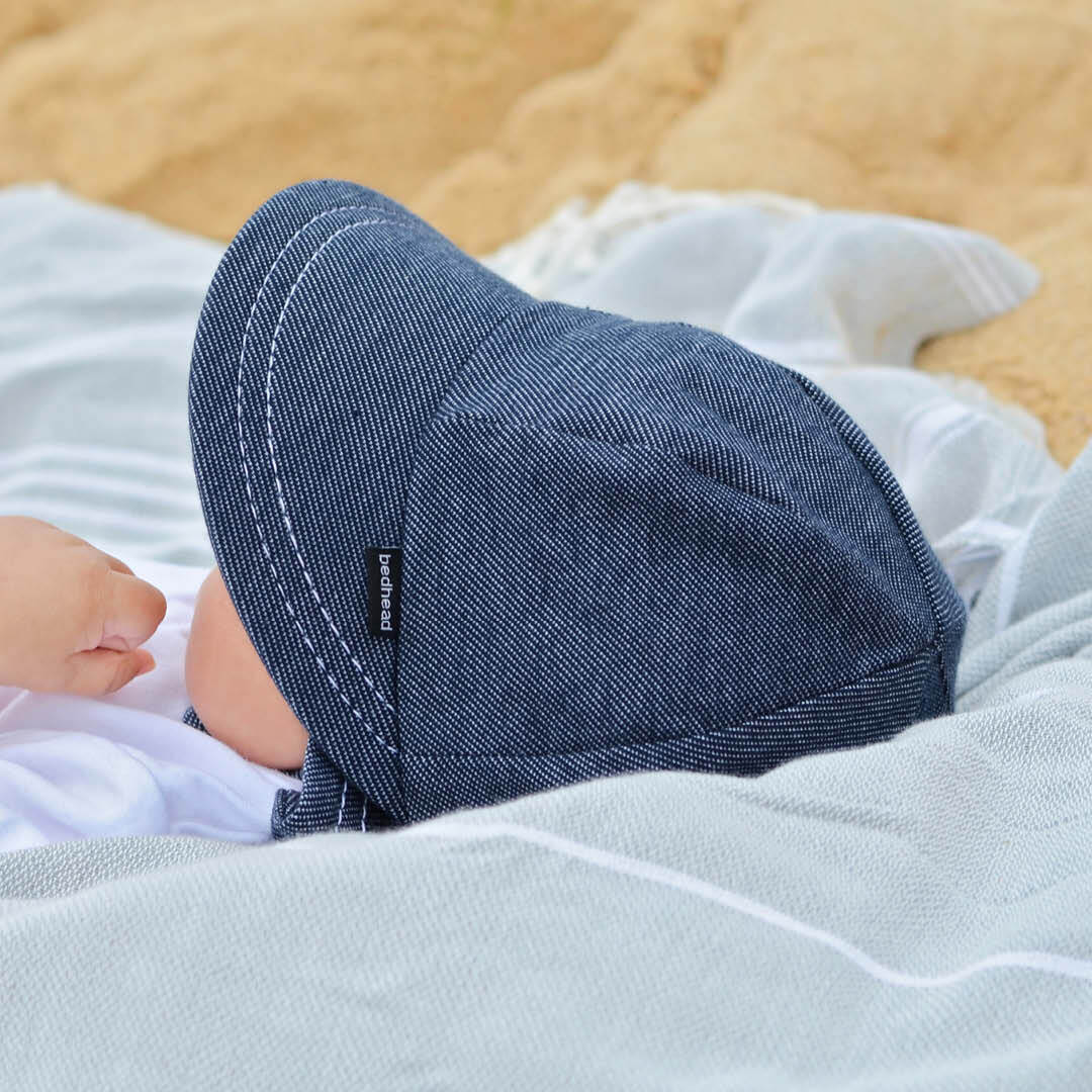 Legionnaire Hat with Strap - Denim - Bedhead Hats