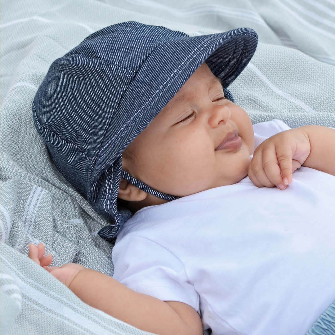 Legionnaire Hat with Strap - Denim - Bedhead Hats