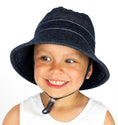 Load image into Gallery viewer, Denim - Kids Bucket Sun Hat - Bedhead Hats
