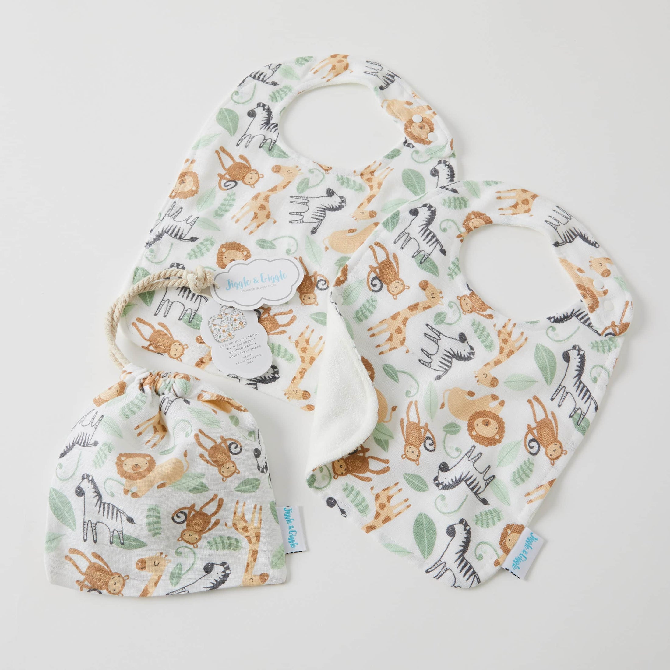 Safari | Muslin Bib - Set Of 2