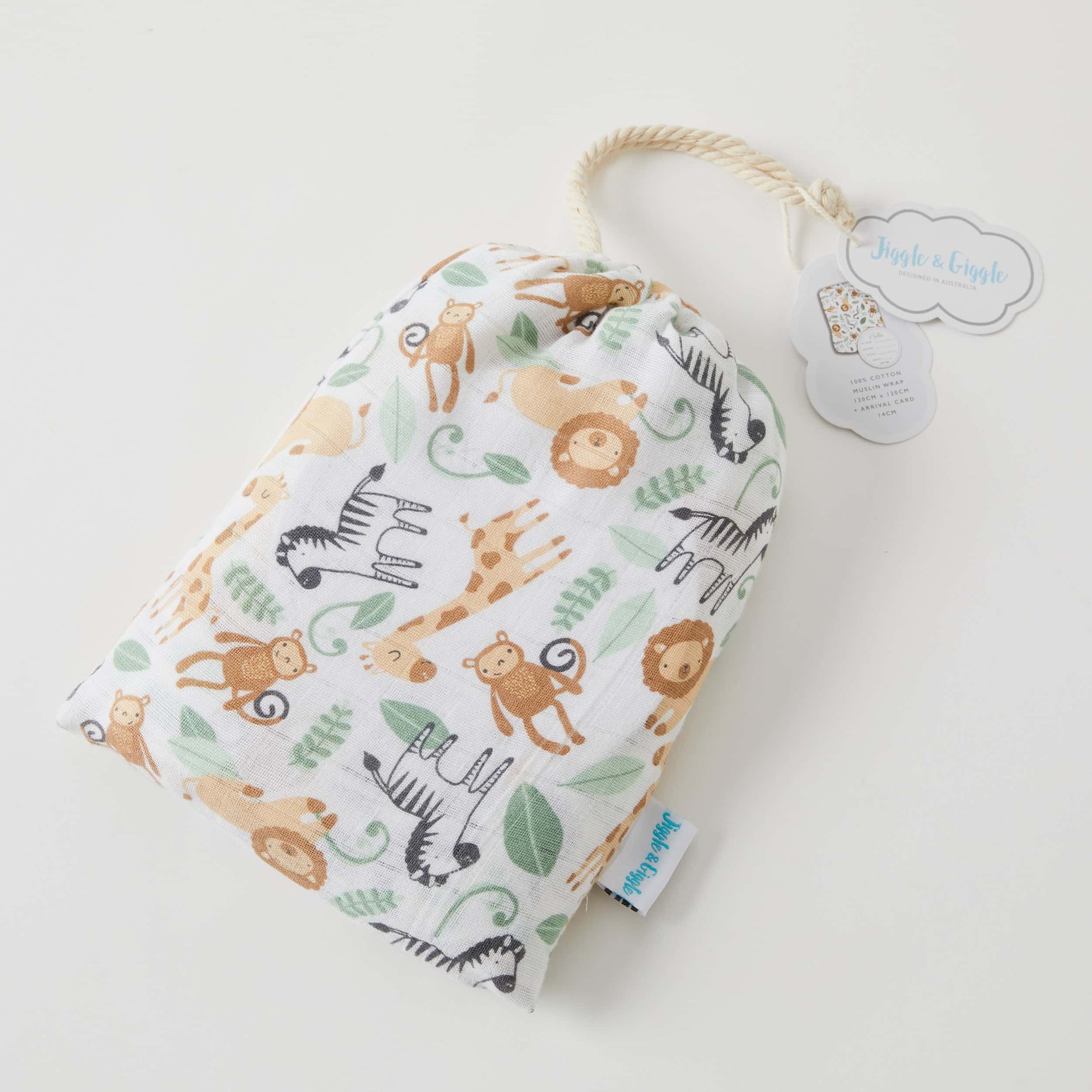 Safari | Muslin Wrap & Arrival Card