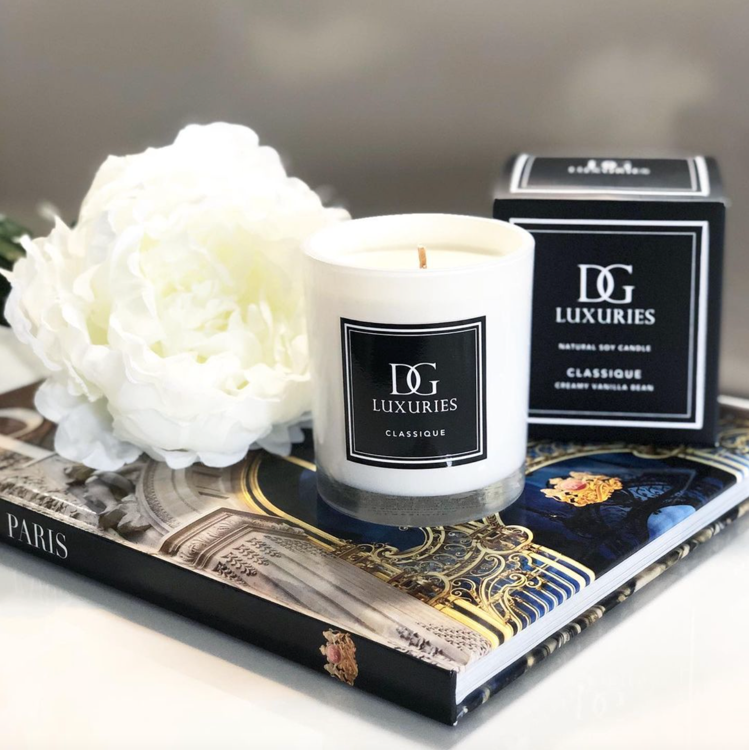 Vanilla Bean Scented Vegan Natural Soy Candle - Australian Made - DG Luxuries