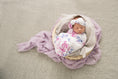 Load image into Gallery viewer, Lilac Skies I Snuggle Swaddle & Topknot Set
