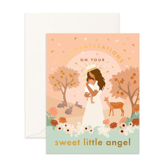 Sweet Little Angel - Greeting Card - Fox & Fallow