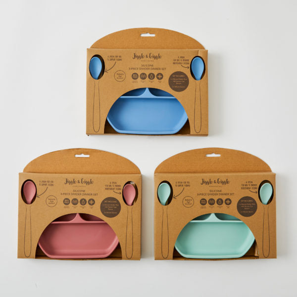 Misty Blue | Silicone Divider Dinner Set