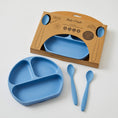 Load image into Gallery viewer, Dusk Blue | Silicone Divider Dinner Set
