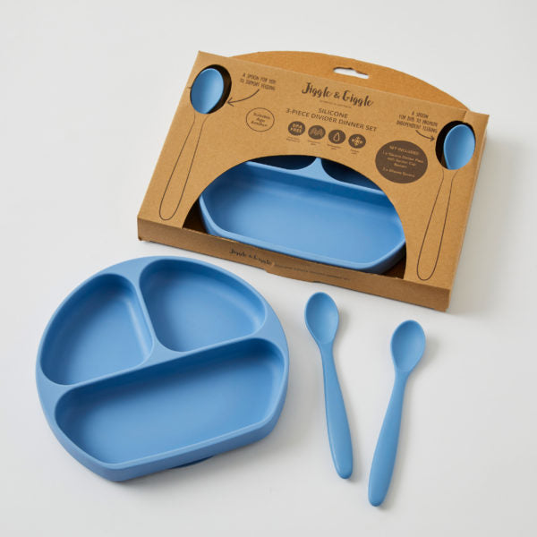 Dusk Blue | Silicone Divider Dinner Set