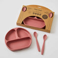 Load image into Gallery viewer, Blush Rose | Silicone Divider Dinner Set
