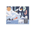 Load image into Gallery viewer, Ice Land puzzle featuring 48 pieces with a scene of icy landscapes and mythical creatures, perfect for children aged 3 and up.
