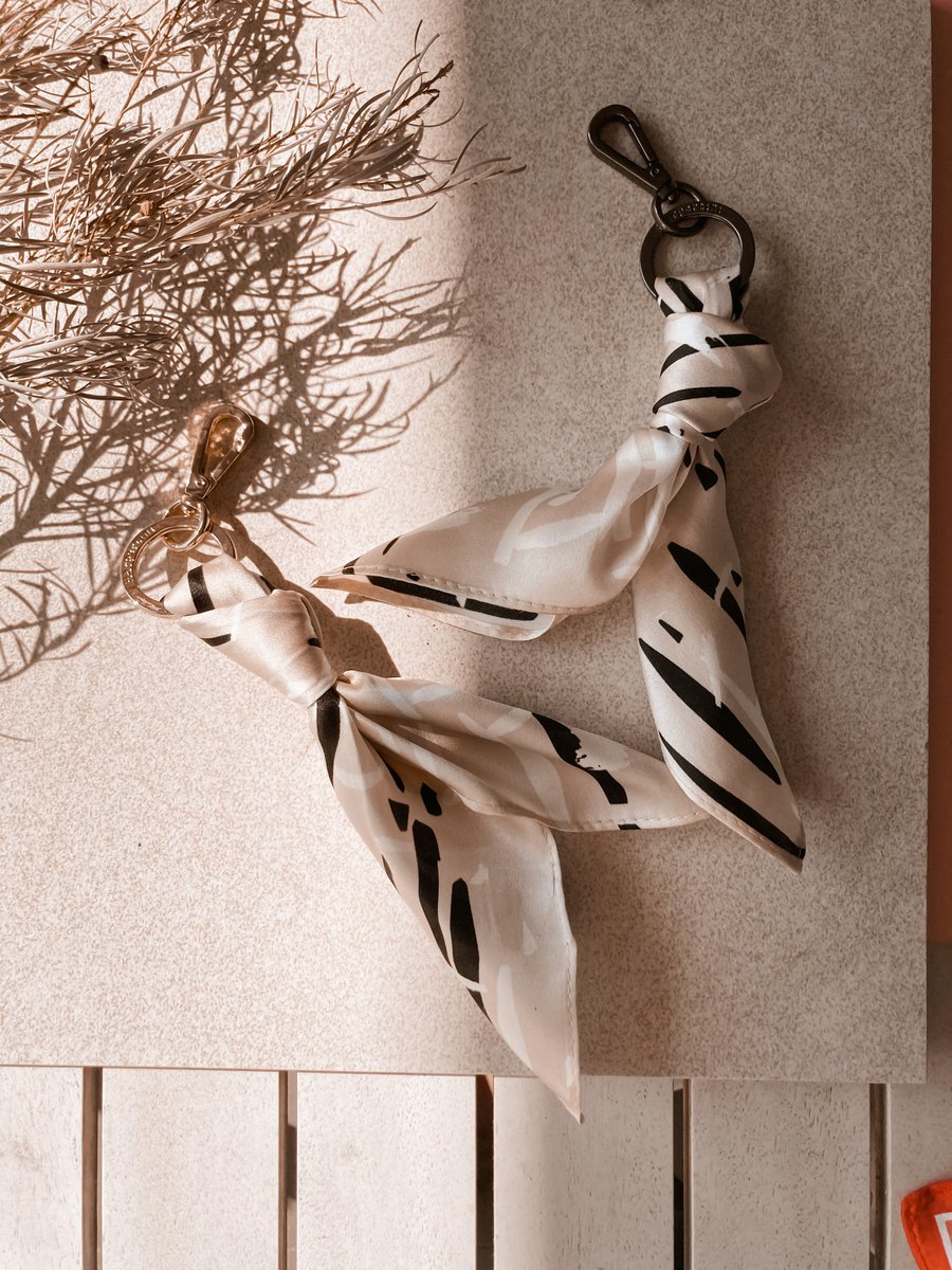 Sticks | 100% Silk Scarf Keyring - Harpertini