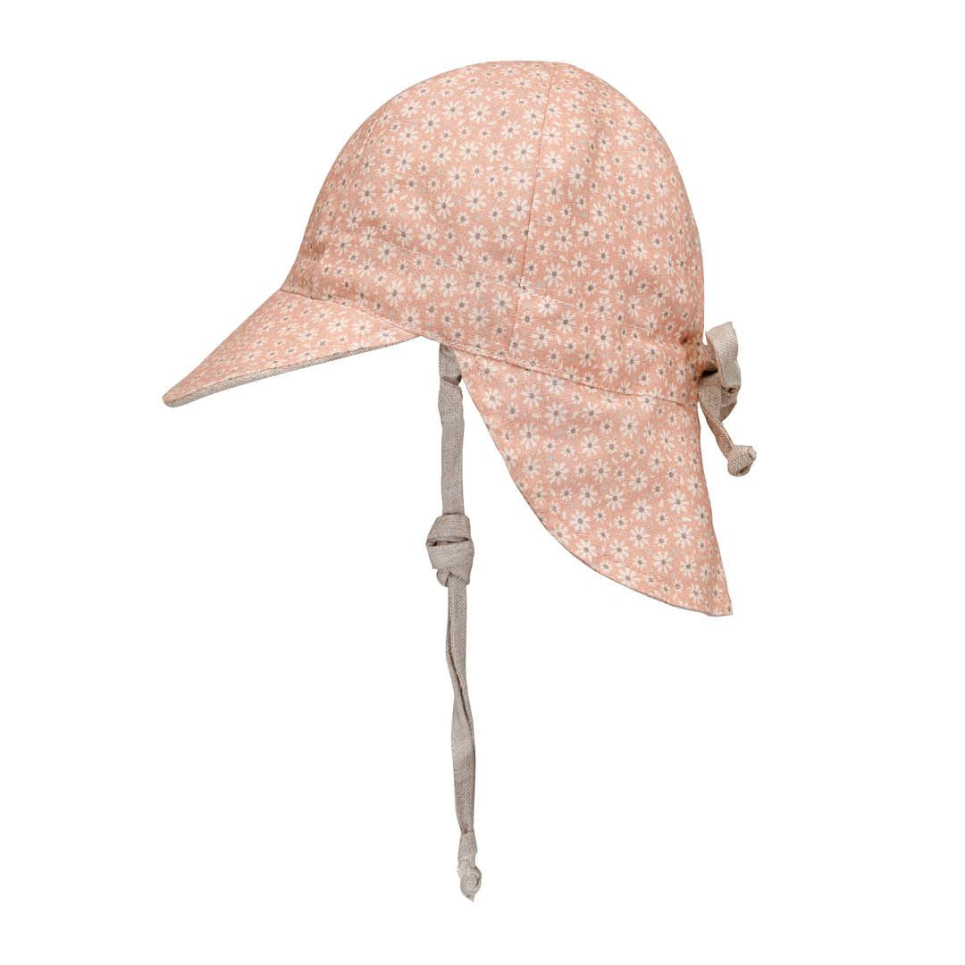 Reversible Baby Flap Sun Hat - Polly / Flax - Bedhead Hats