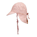 Load image into Gallery viewer, Reversible Baby Flap Sun Hat - Gingham / Rosa - Bedhead Hats
